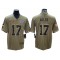 Buffalo Bills #17 Josh Allen Olive 2022 Salute To Service Limited Jersey