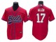 Buffalo Bills #17 Josh Allen Baseball Style Jersey - Blue/Red/Gray/Navy