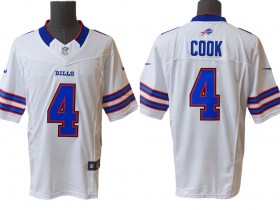 Buffalo Bills #4 James Cook White Vapor F.U.S.E. Limited Jersey