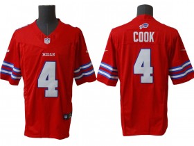 Buffalo Bills #4 James Cook Red Vapor F.U.S.E. Limited Jersey