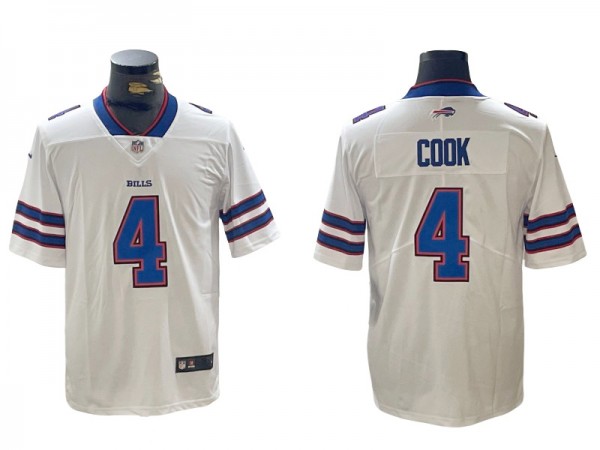 Buffalo Bills #4 James Cook White Vapor Limited Jersey