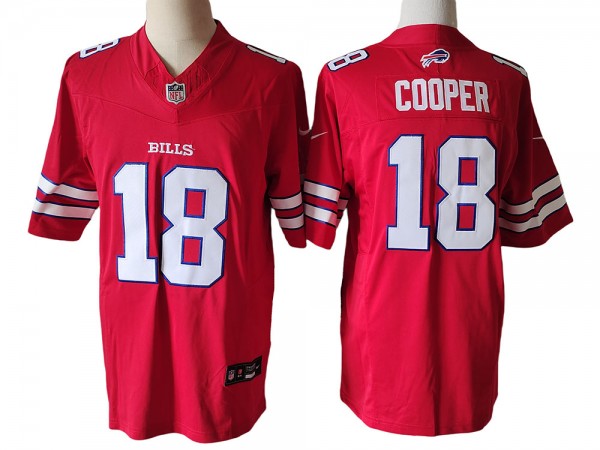 Buffalo Bills #18 Amari Cooper Red Vapor F.U.S.E. Limited Jersey Buffalo Bills #18 Amari Cooper Red Vapor F.U.S.E. Limited Jersey