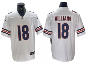 Chicago Bears #18 Caleb Williams White Vapor Limited Jersey