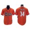 Chicago Bears #34 Walter Payton Baseball Jersey- Orange & Navy