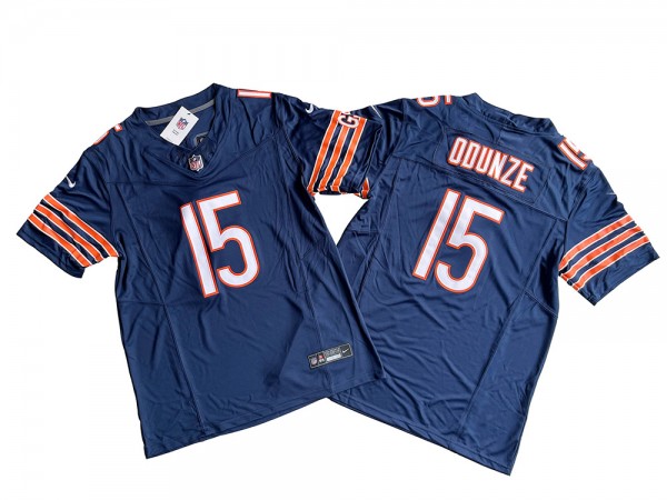 Chicago Bears #15 Rome Odunze Navy Vapor F.U.S.E. Limited Jersey