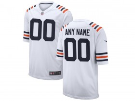 Custom Chicago Bears White Alternate Vapor Limited Jersey