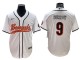 Cincinnati Bengals #9 Joe Burrow Baseball Cool Base Jersey-Orange & White Cincinnati Bengals #9 Joe Burrow Baseball Cool Base Jersey-Orange & White