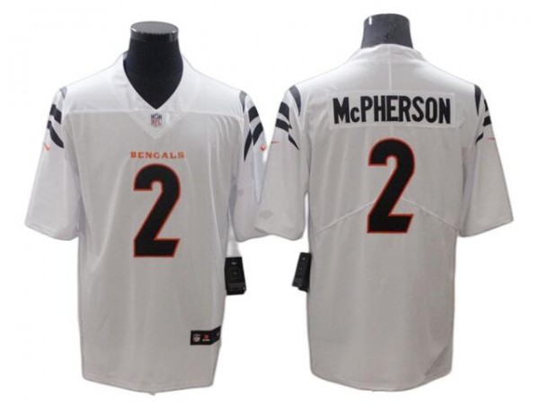 Cincinnati Bengals #2 Evan McPherson White Vapor Limited Jersey