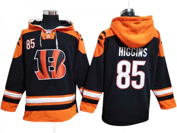 Cincinnati Bengals Black Lace-Up Pullover Hoodie