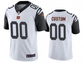 Custom Cincinnati Bengals White Color Rush Limited Jersey