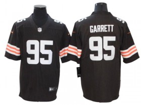 Cleveland Browns #95 Myles Garrett Brown Vapor Limited Jersey