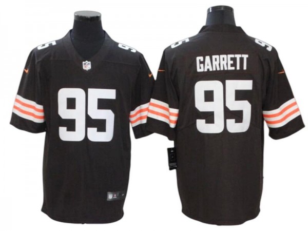 Cleveland Browns #95 Myles Garrett Brown Vapor Limited Jersey