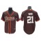 Cleveland Browns #21 Denzel Ward  Baseball Style Jersey - Orange/Brown/White