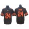 Cleveland Browns #24 Nick Chubb Brown Vapor Limited Alternate Custom Jersey