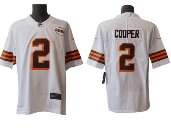 Cleveland Browns #2 Amari Cooper White 1946 Vapor Limited Jersey