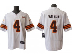 Cleveland Browns #4 Deshaun Watson White 1946 Vapor Limited Jersey