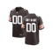 Custom Cleveland Browns Brown Vapor Limited Jersey