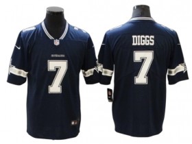 Dallas Cowboys #7 Trevon Diggs Navy Vapor Untouchable Limited Jersey