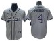 Dallas Cowboys #4 Dak Prescott Baseball Jersey- Gray & White & Navy & Olive