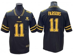 Dallas Cowboys #11 Micah Parsons 2022 Black Gold Vapor Limited Jersey