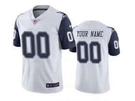 Custom Dallas Cowboys White Color Rush Limited Jersey