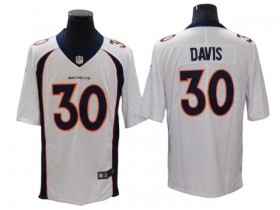 Denver Broncos #30 Terrell Davis White Vapor Limited Jersey