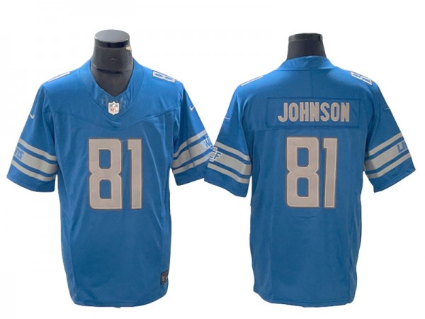 Detroit Lions #81 Calvin Johnson Light Blue Vapor F.U.S.E. Limited Jersey