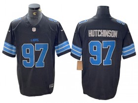 Detroit Lions #97 Aidan Hutchinson Black 2024 Vapor F.U.S.E. Limited Jersey