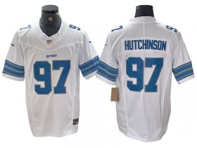 Detroit Lions #97 Aidan Hutchinson White 2024 Vapor F.U.S.E. Limited Jersey