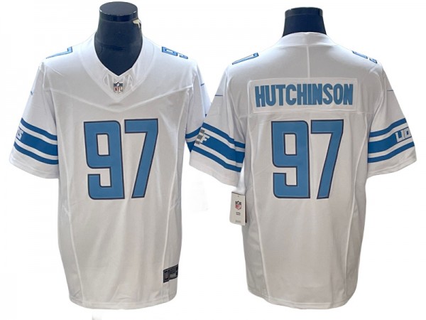 Detroit Lions #97 Aidan Hutchinson White Vapor F.U.S.E. Limited Jersey