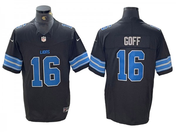 Detroit Lions #16 Jared Goff Black 2024 Vapor F.U.S.E. Limited Jersey