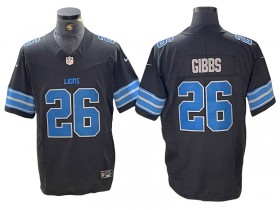 Detroit Lions #26 Jahmyr Gibbs Black 2024 Vapor F.U.S.E. Limited Jersey