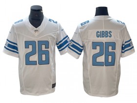 Detroit Lions #26 Jahmyr Gibbs White Vapor F.U.S.E. Limited Jersey