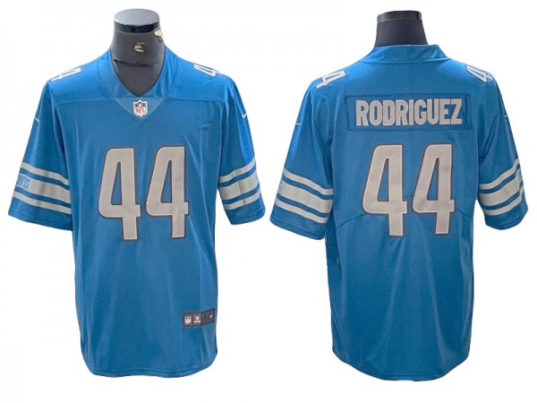 Detroit Lions #44 Malcolm Rodriguez Light Blue Vapor Limited Jersey