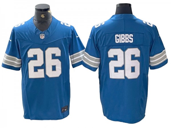 Detroit Lions #26 Jahmyr Gibbs Blue 2024 Vapor F.U.S.E. Limited Jersey