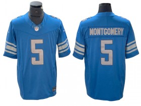 Detroit Lions #5 David Montgomery Light Blue Vapor F.U.S.E. Limited Jersey