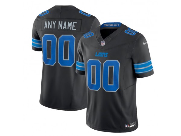 Custom Detroit Lions Black Vapor F.U.S.E. Limited Jersey