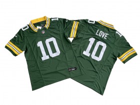 Green Bay Packers #10 Jordan Love Green Vapor F.U.S.E Limited Jersey