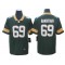 Green Bay Packers #69 David Bakhtiari Green Vapor Untouchable Jersey