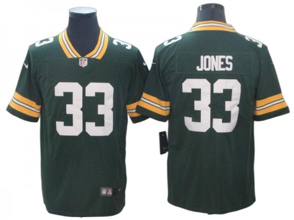 Green Bay Packers #33 Aaron Jones Green Vapor Untouchable Jersey