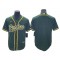 Green Bay Packers Blank Green Baseball Style Jersey