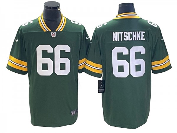 Green Bay Packers #66 Ray Nitschke Green Vapor Limited Jersey