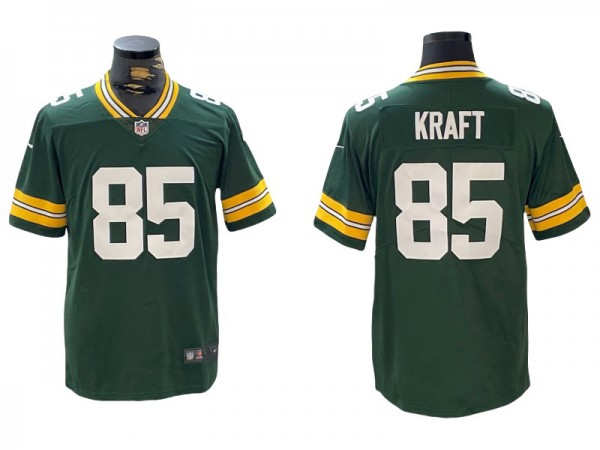 Green Bay Packers #85 Tucker Kraft Green Vapor Limited Jersey