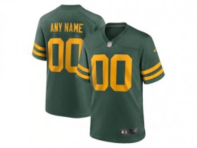 Custom Green Bay Packers Green Alternate Vapor Jersey