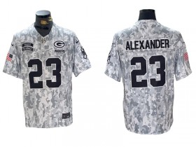 Green Bay Packers #23 Jaire Alexander Arctic Camo 2024 Salute to Service Limited Jersey