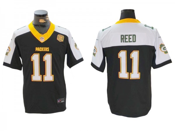 Green Bay Packers #11 Jayden Reed Black Thanksgiving Vapor F.U.S.E Limited Jersey