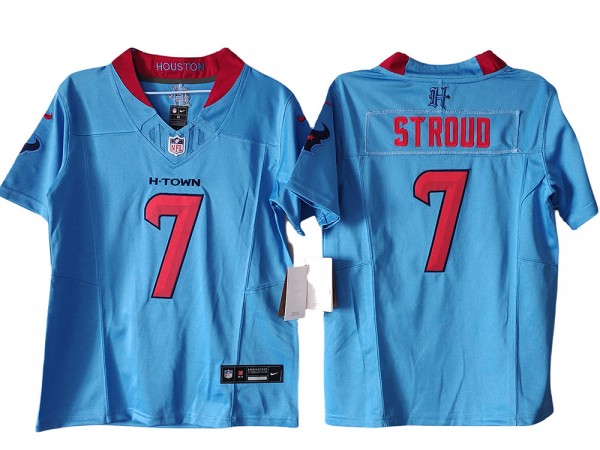 Houston Texans #7 C.J. Stroud Light Blue Vapor F.U.S.E. Limited Jersey Houston Texans #7 C.J. Stroud Light Blue Vapor F.U.S.E. Limited Jersey