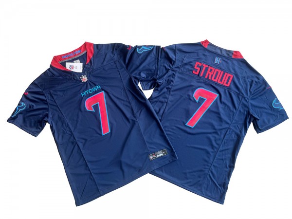 Houston Texans #7 C.J. Stroud Navy Alternate Vapor F.U.S.E. Limited Jersey