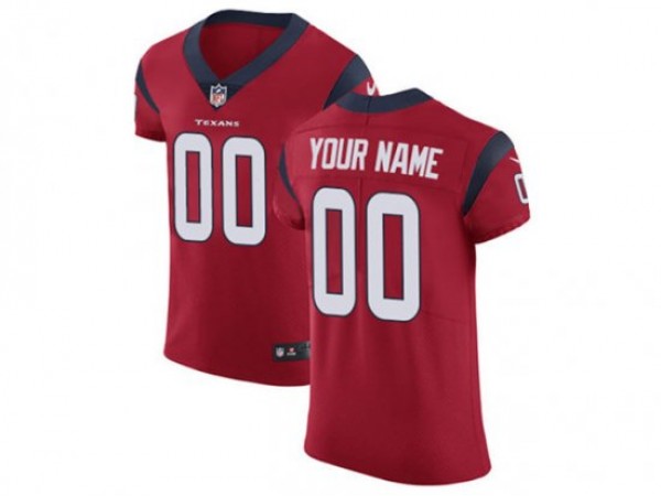 Custom Houston Texans Red Vapor Limited Jersey