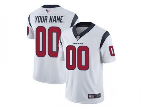 Custom Houston Texans White Vapor Limited Jersey